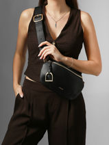 Belt Bag Torsade Leather Etrier Black torsade ETOS022M-vue-porte