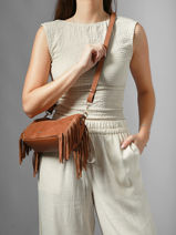 Shoulder Bag Country Etrier Brown country ECOU203S-vue-porte