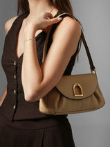 Shoulder Bag Shadow Leather Etrier Beige shadow ESHA163S-vue-porte