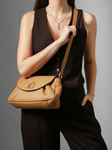 Cross Body Tas Shadow Leder Etrier Geel shadow ESHA163M-vue-porte