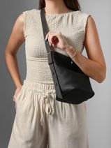 Schoudertas Rugzak S Cavalier Leder Etrier Zwart cavalier ECLR126S-vue-porte