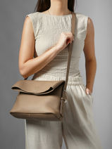 Cross Body Tas Cavalier Leder Etrier Beige cavalier ECLR135M-vue-porte