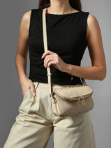 Cross Body Tas S Tradition Leder Etrier Beige tradition ETRA059S-vue-porte