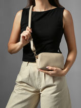 Shoulder Bag Tradition Leather Etrier Beige tradition ETRA141S-vue-porte