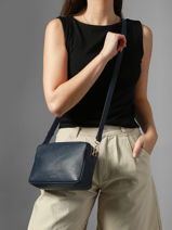 Cross Body Tas Tradition Leder Etrier Blauw tradition ETRA141M-vue-porte