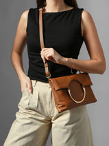 Cross Body Tas Tradition Leder Etrier Bruin tradition ETRA189M-vue-porte