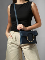 Cross Body Tas Tradition Leder Etrier Blauw tradition ETRA189M-vue-porte