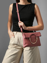Crossbody Bag Tradition Leather Etrier Pink tradition ETRA189M-vue-porte