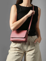 Sac Bandouli�re Tradition Cuir Etrier Rose tradition ETRA207S-vue-porte