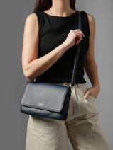 Sac Bandouli�re Tradition Cuir Etrier Bleu tradition ETRA207M-vue-porte