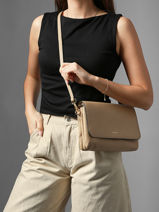 Shoulder Bag Tradition Leather Etrier Beige tradition ETRA207M-vue-porte