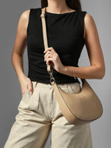 Shoulder Bag M Tradition Leather Etrier Beige tradition ETRA102M-vue-porte