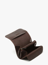 Porte-monnaie Cuir Etrier Marron oil EOIL650-vue-porte