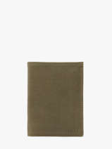 Portefeuille Porte-cartes Oil Cuir Etrier Vert oil EOIL5016