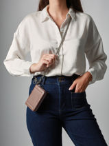 Coin Purse Altesse Leather Etrier Brown altesse EALT096M-vue-porte