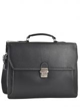 Briefcase 2 Compartments Etrier Black flandres 22148