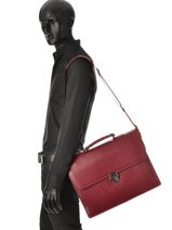 Briefcase 3 Compartments Etrier flandres EFLA02-vue-porte