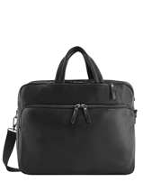 Leather Foulonné Briefcase/backpack Hybrid Etrier Black foulonne EFOU02