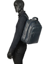 Backpack 3 Compartments Etrier Blue foulonne EFOU04-vue-porte