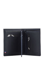 Wallet Leather Etrier Blue madras EMAD247-vue-porte