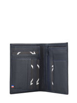 Portefeuille/ Porte Monnaie Cuir Etrier Bleu madras EMAD271-vue-porte