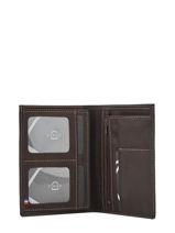 Leather Wallet Oil Etrier Brown oil EOIL442-vue-porte