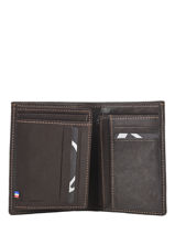 Wallet With Coin Purse Leather Etrier Brown oil EOIL142-vue-porte