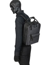 Backpack Etrier Gray brooklyn EBRO01-vue-porte