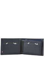 Leather Wallet Madras Etrier Blue madras EMAD438-vue-porte