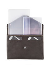 Leather Passport Holder Oil Etrier Brown oil EOIL054-vue-porte