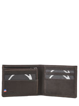 Leather Card Holder Oil Etrier Brown oil EOIL102-vue-porte