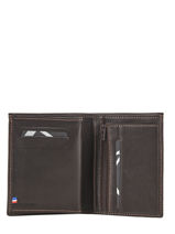 Leather Wallet Oil Etrier Brown oil EOIL241-vue-porte