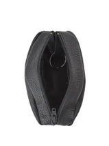 Leather Coin Purse Madras Etrier Black madras EMAD041-vue-porte