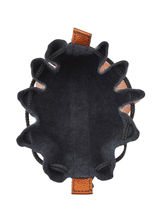 Leather Coin Purse Etincelle Etrier Brown etincelle irisee EETI655-vue-porte