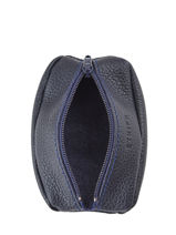 Portemonnee Madras Leder Etrier Blauw madras EMAD043-vue-porte