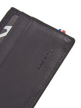 Leather Card Holder Oil Etrier Black oil EOIL011-vue-porte