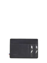 Leather Card Holder Oil Etrier Black oil EOIL053-vue-porte
