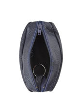 Portemonnee Madras Leder Etrier Blauw madras EMAD041-vue-porte