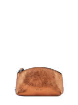 Leather S Coin Purse Etincelle Etrier Pink etincelle irisee EETI652