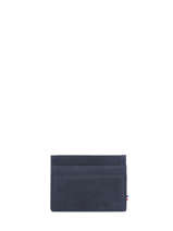 Leather Card Holder Etincelle Nubuck Etrier Blue etincelle nubuck EETI652