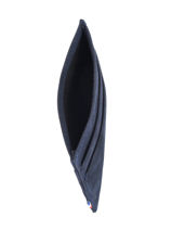 Leather Card Holder Etincelle Nubuck Etrier Blue etincelle nubuck EETI652-vue-porte