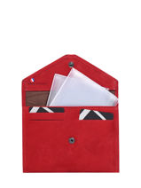Porte-papiers Etincelle Nubuck Cuir Etrier Rouge etincelle nubuck EETN054-vue-porte