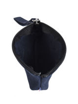 Small Leather Coin Purse Etincelle Nubuck Etrier Blue etincelle nubuck EETN651-vue-porte