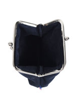 Leather Coin Purse Etincelle Nubuck Etrier Blue etincelle nubuck EETN654-vue-porte