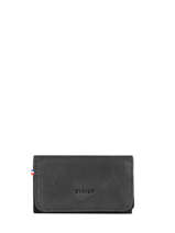 Leather Card Holder Etincelle Nubuck Etrier Black etincelle nubuck EETN650