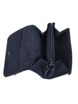 Leather Card Holder Etincelle Nubuck Etrier Blue etincelle nubuck EETN650-vue-porte