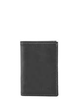 Card Holder Leather Leather Etrier Black oil EOIL013