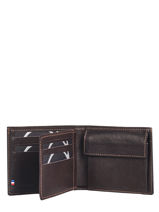 Leather Wallet Oil Etrier Brown oil EOIL121-vue-porte