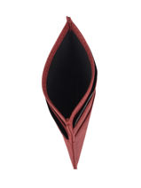 Leather Card Holder Etincelle Nubuck Etrier Red etincelle nubuck EETI652-vue-porte
