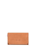 Portemonnee Etincelle Nubuck Leder Etrier Bruin etincelle nubuck EETN650